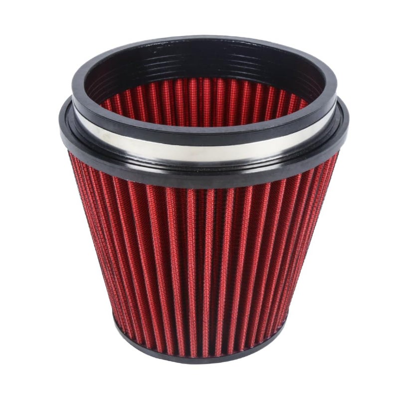 Kyostar 6"" 152mm High Flow Inlet Cold Air Intake Cone Replacement Dry Air Filter Red - Image 3